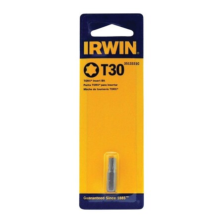 Irwin Torx T30 X 1 in. L Insert Bit S2 Tool Steel 1 pk IWAF21TX302